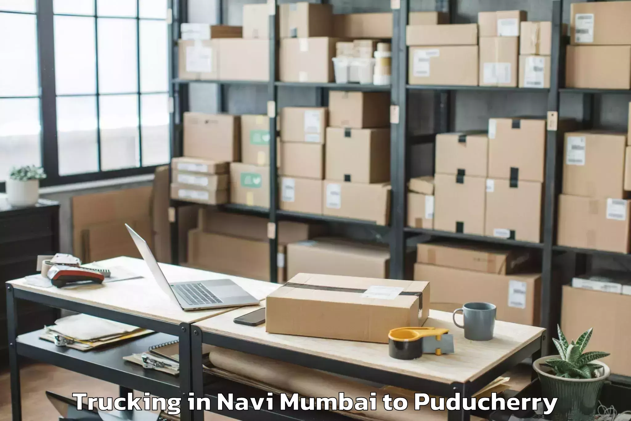 Leading Navi Mumbai to Pondicherry University Puduche Trucking Provider